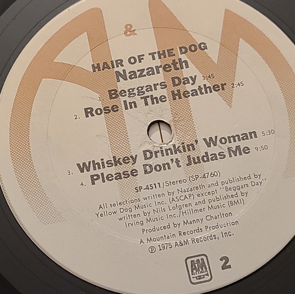 Nazareth Hair of the Dog vintage vinyl GUC - Picture 6 of 9